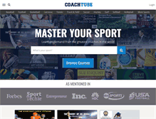 Tablet Screenshot of coachtube.com
